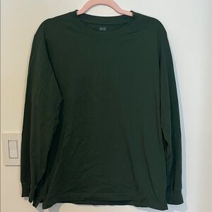 Uniqlo Dark Green Long Sleeve Tee